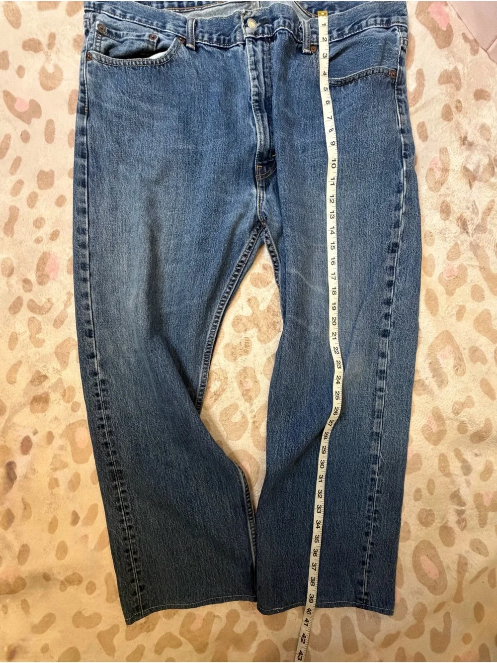 Levi’s 505 Regular Fit Jeans 42x30 Medium Wash Denim